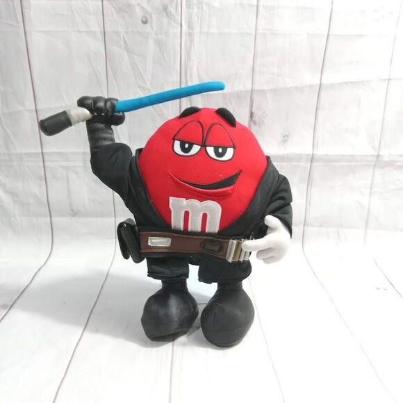 M & M's World Star Wars Plush M-Anakin 12" Red Stuff Toy - Picture 6 of 6